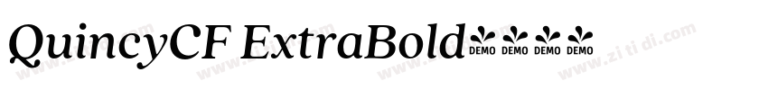 QuincyCF ExtraBold字体转换